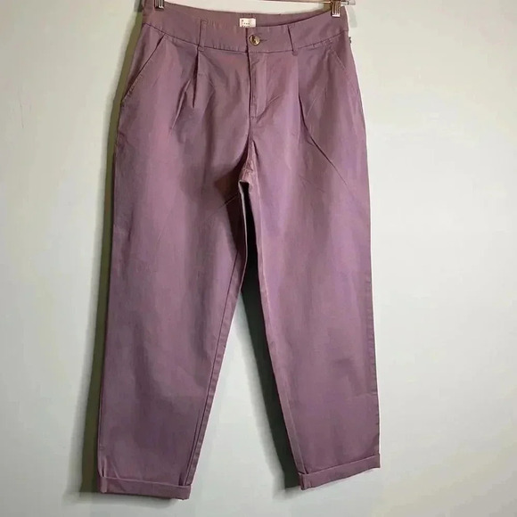 Womens High Rise Straight Leg Ankle Pants Lilac Size 10A New Day NWT - Picture 5 of 12